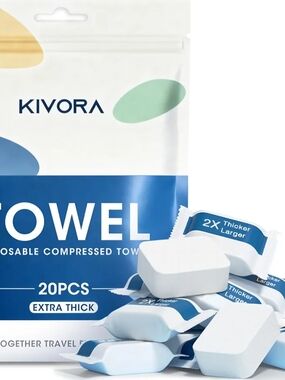 Extra Thick Compressed Towel Tablets – Disposable Face Towels & Washcloths